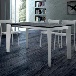 Viadurini Living Ausziehbare Esstische-Ausziehbarer Esstisch bis 310 cm aus Melamin, hergestellt in Italien – Siebzigerjahre