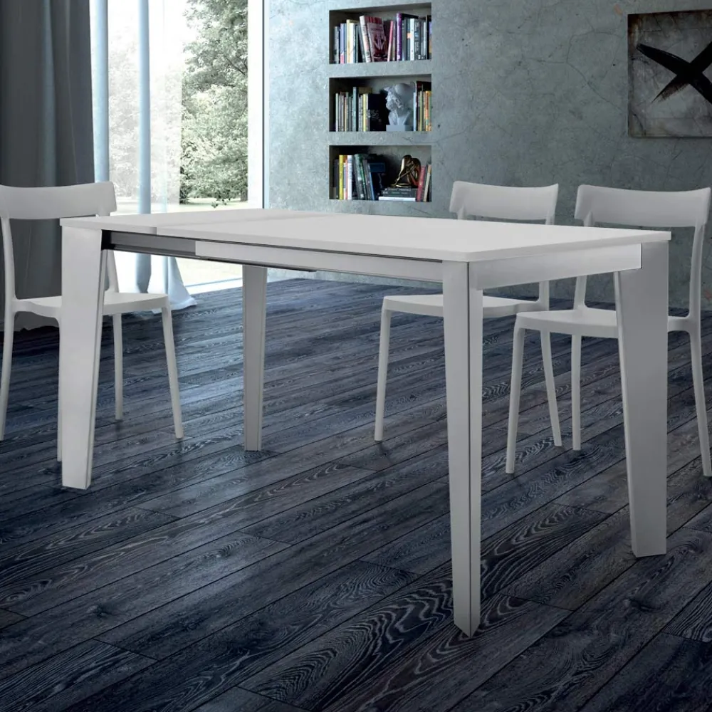 Viadurini Living Ausziehbare Esstische-Ausziehbarer Esstisch bis 310 cm aus Melamin, hergestellt in Italien – Siebzigerjahre