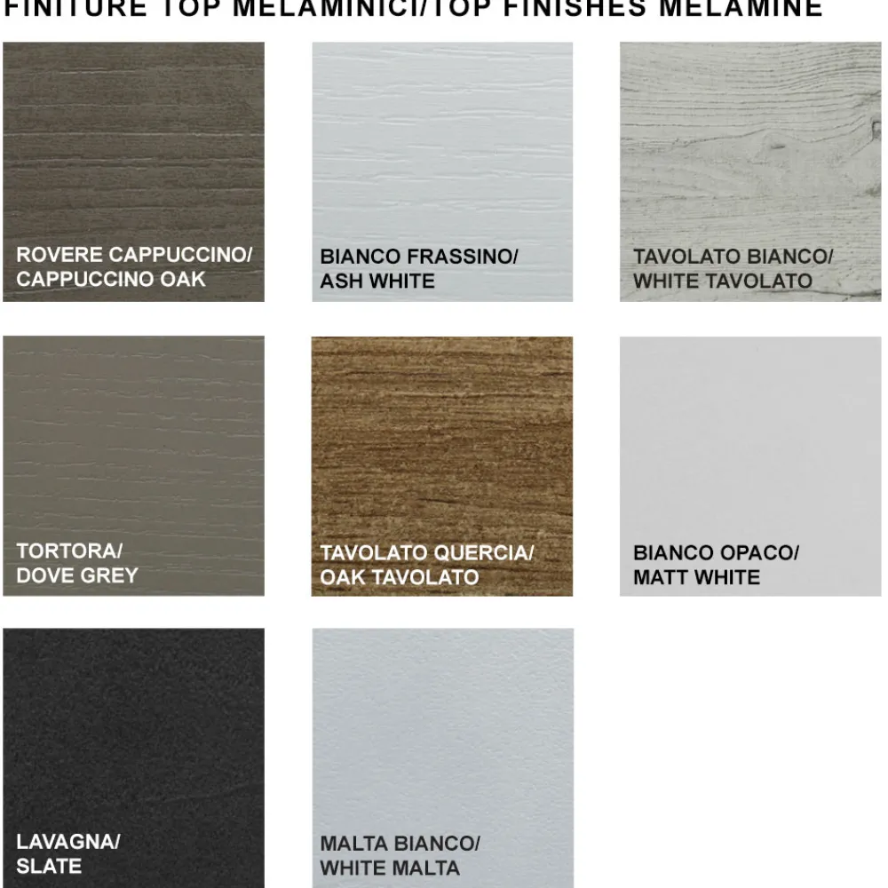 Viadurini Living Ausziehbare Esstische-Ausziehbarer Esstisch bis 310 cm aus Melamin, hergestellt in Italien – Siebzigerjahre