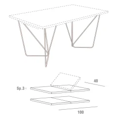 Viadurini Living Ausziehbare Esstische-Ausziehbarer Esstisch Bis zu 280 cm in Fenix Made in Italy - Eolo