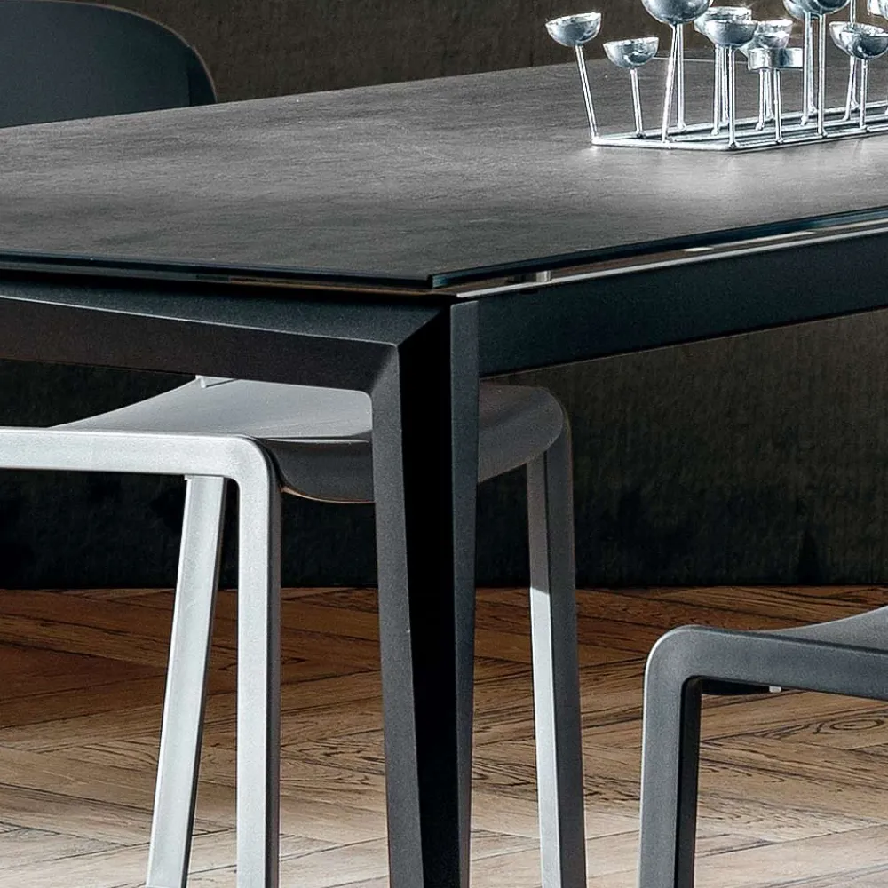 Viadurini Living Ausziehbare Esstische-Ausziehbarer Esstisch Bis zu 240 cm in Laminam Made in Italy - Fantastisch