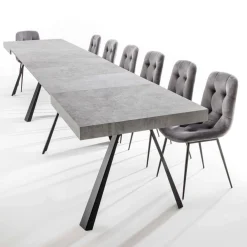 Viadurini Living Ausziehbare Esstische-Ausziehbarer Esstisch Bis zu 500 cm mit Melaminplatte - Raimondo