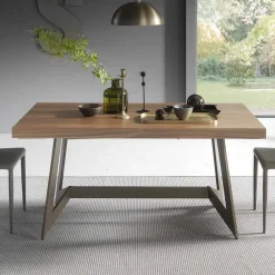 Viadurini Living Ausziehbare Esstische-Ausziehbarer Esstisch Bis zu 160 cm aus Holz Made in Italy - Eugenia