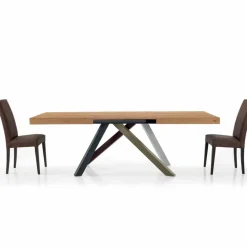 Viadurini Living Ausziehbare Esstische-Ausziehbarer Esstisch bis 450 cm aus Laminat, hergestellt in Italien – Salentino