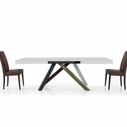 Viadurini Living Ausziehbare Esstische-Ausziehbarer Esstisch bis 450 cm aus Laminat, hergestellt in Italien – Salentino