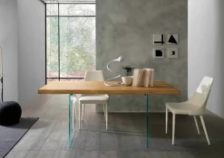 Viadurini Living Ausziehbare Esstische-Ausziehbarer Esstisch Bis zu 280 cm aus Holz und Glas Made in Italy - Focus