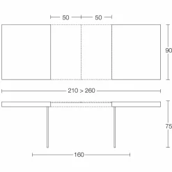 Viadurini Living Ausziehbare Esstische-Ausziehbarer Esstisch Bis zu 280 cm aus Holz und Glas Made in Italy - Focus