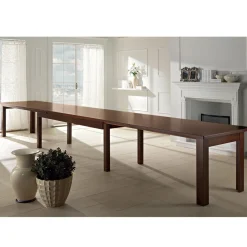 Viadurini Living Esstische Nach Mass|Ausziehbare Esstische-Ausziehbarer Esstisch bis 610 cm aus furniertem Holz - Gonzalo