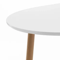 Viadurini Living Ausziehbare Esstische|Esstisch Oval-Ausziehbarer Esstisch Bis 220 cm in Mattweiß Mdf - Toledo