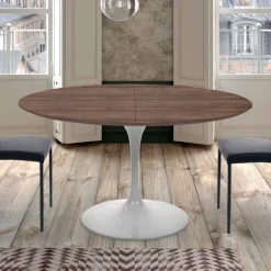 Viadurini Living Runde Tische|Ausziehbare Esstische-Ausziehbarer Esstisch bis 170 cm aus Laminat, hergestellt in Italien – Dollars