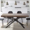 Viadurini Living Ausziehbare Esstische-Ausziehbarer Esstisch Bis zu 260 cm aus Melaminholz und Metall - Lukas