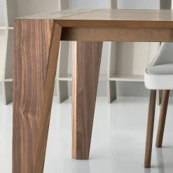 Viadurini Living Ausziehbare Esstische-Ausziehbarer Esstisch in Holzfurnier Verschiedene Ausführungen - Gerry