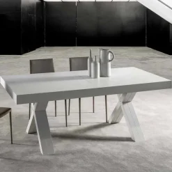 Viadurini Living Ausziehbare Esstische-Ausziehbarer Esstisch, Tischplatte aus Melaminholz - Atessa