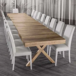 Viadurini Living Ausziehbare Esstische-Ausziehbarer Esstisch, Tischplatte aus Melaminholz - Atessa