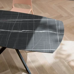 Viadurini Living Ausziehbare Esstische-Ausziehbarer Fasstisch aus geschichtetem HPL mit verschiedenen Oberflächen - Incontro