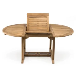 Viadurini in the Garden Gartentische Aus Teakholz-Ausziehbarer Gartentisch aus natürlichem Teak - Yggdrasil