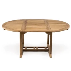 Viadurini in the Garden Gartentische Aus Teakholz-Ausziehbarer Gartentisch aus natürlichem Teak - Yggdrasil