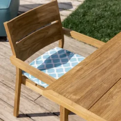 Viadurini in the Garden Gartentische Aus Teakholz-Ausziehbarer Gartentisch mit Stühlen und Sesseln aus Teakholz - Marie