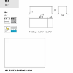 Varaschin Ausziehbare Gartentische-Ausziehbarer Gartentisch aus lackiertem Aluminium Dolmen