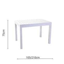 Viadurini in the Garden Gartentische Aus Aluminium|Ausziehbare Gartentische-Ausziehbarer Gartentisch komplett aus Aluminium - Sheet