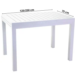 Viadurini in the Garden Gartentische Aus Aluminium|Ausziehbare Gartentische-Ausziehbarer Gartentisch komplett aus Aluminium - Sheet