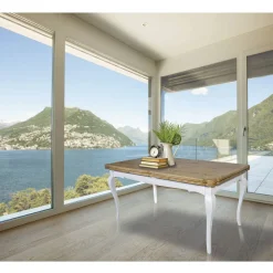 Viadurini Living Esstische Nach Mass|Ausziehbare Esstische-Ausziehbarer Indoor-Tisch aus Tanne mit geformten Ecken Made in Italy - Faramir