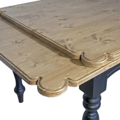 Viadurini Living Esstische Nach Mass|Ausziehbare Esstische-Ausziehbarer Indoor-Tisch aus Tanne mit geformten Ecken und Intarsien Made in Italy - Faramir