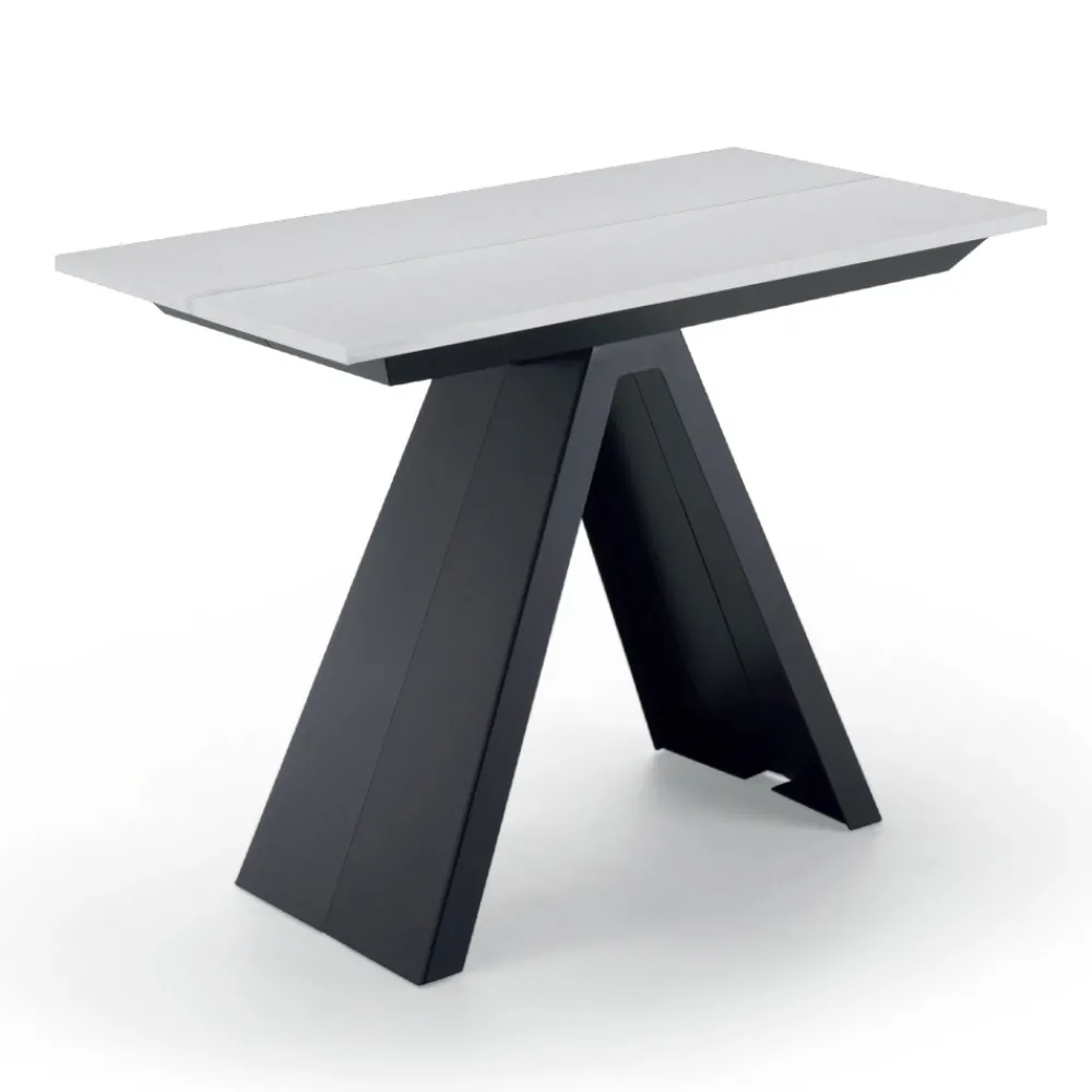 Viadurini Living Ausziehbarer Konsolentisch-Ausziehbarer Konsolentisch bis 325 cm aus Laminat Made in Italy – Dalmatiner