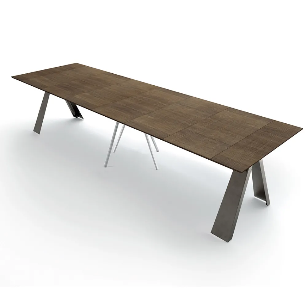 Viadurini Living Ausziehbarer Konsolentisch-Ausziehbarer Konsolentisch bis 325 cm aus Laminat Made in Italy – Dalmatiner