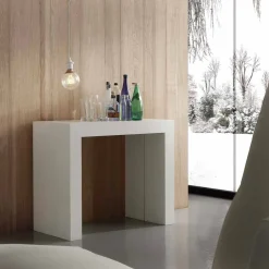 Viadurini Living Ausziehbarer Konsolentisch-Ausziehbarer Konsolentisch bis 295 cm in modernem Design Uri