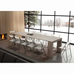 Viadurini Living Ausziehbarer Konsolentisch-Ausziehbarer Konsolentisch bis 295 cm in modernem Design Uri