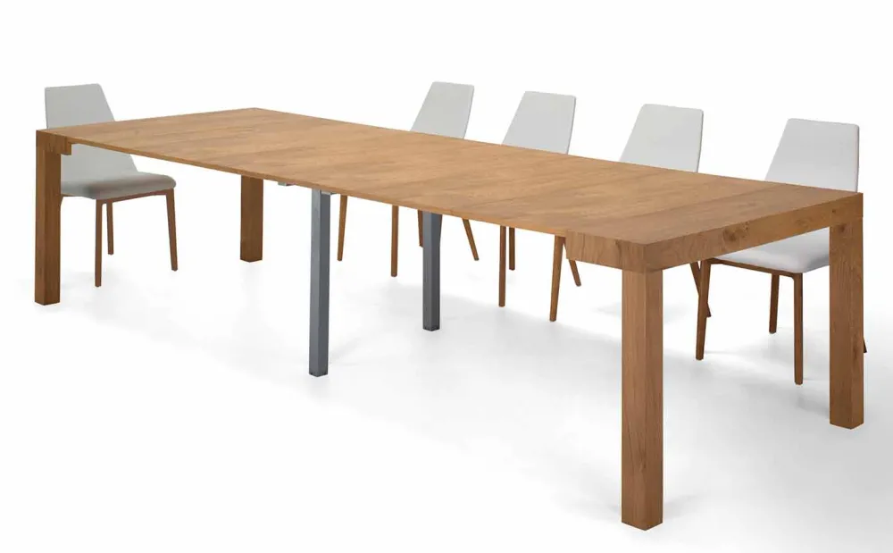 Viadurini Living Ausziehbarer Konsolentisch-Ausziehbarer Konsolentisch aus furniertem Holz, hergestellt in Italien – Gordito