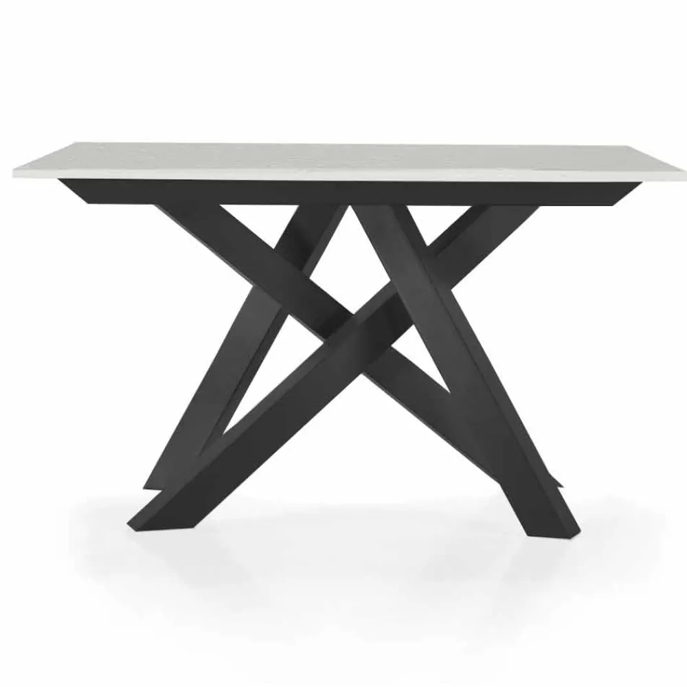 Viadurini Living Ausziehbarer Konsolentisch-Ausziehbarer Konsolentisch bis 325 cm aus Melamin, hergestellt in Italien – Settimmio