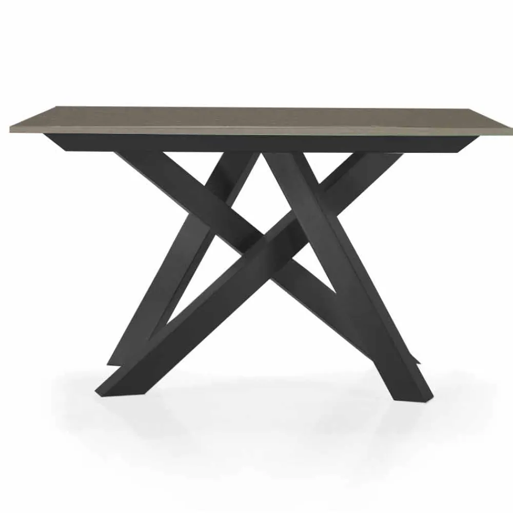 Viadurini Living Ausziehbarer Konsolentisch-Ausziehbarer Konsolentisch bis 325 cm aus Melamin, hergestellt in Italien – Settimmio