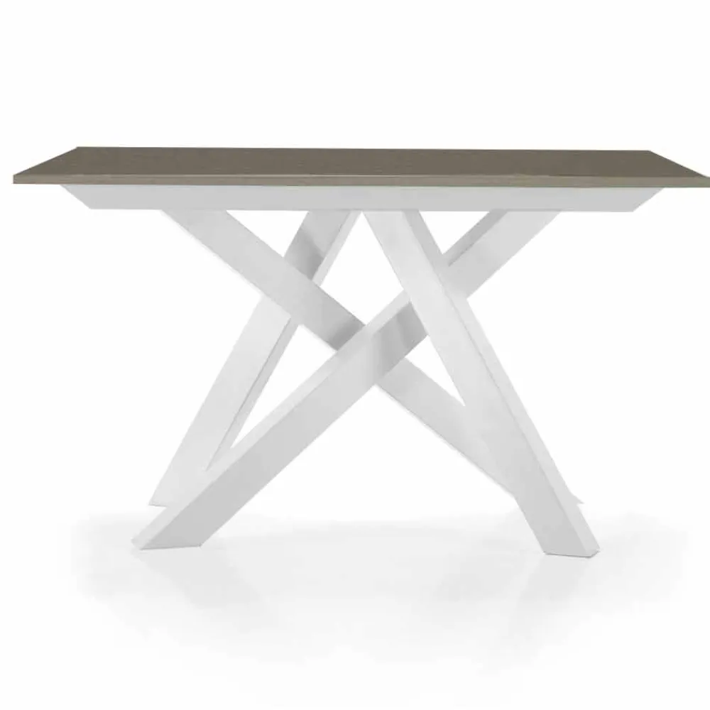 Viadurini Living Ausziehbarer Konsolentisch-Ausziehbarer Konsolentisch bis 325 cm aus Melamin, hergestellt in Italien – Settimmio