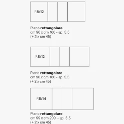 Viadurini Living Ausziehbare Esstische-Ausziehbarer Melamintisch in 2 verschiedenen Ausführungen Made in Italy - Tecna
