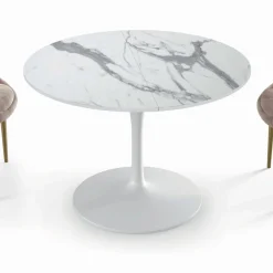 Viadurini Living Runde Tische-Ausziehbarer runder Wohnzimmertisch aus Laminat, hergestellt in Italien – Dollars