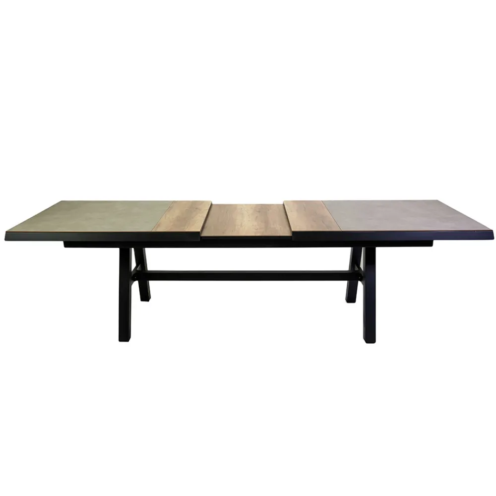 Viadurini in the Garden Gartentische Aus Aluminium|Ausziehbare Gartentische-Ausziehbarer Tisch 303 cm aus Aluminium mit HPL-Platte - Righello