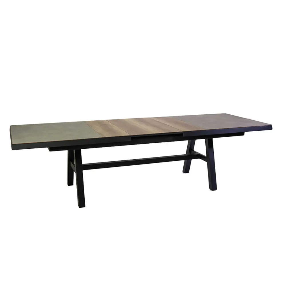 Viadurini in the Garden Gartentische Aus Aluminium|Ausziehbare Gartentische-Ausziehbarer Tisch 303 cm aus Aluminium mit HPL-Platte - Righello