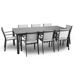 Viadurini in the Garden Gartentische Aus Aluminium|Ausziehbare Gartentische-Ausziehbarer Tisch 240 cm aus Aluminium mit verschiedenen Ausführungen - Notebook