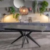 Viadurini Living Ausziehbare Esstische-Ausziehbarer Tisch auf 240 cm mit Keramik- und Metallgestell – Bouquet