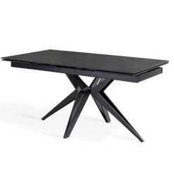 Viadurini Living Ausziehbare Esstische-Ausziehbarer Tisch auf 240 cm mit Keramik- und Metallgestell – Bouquet