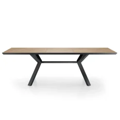 Viadurini Living Ausziehbare Esstische-Ausziehbarer Tisch auf 240 cm aus schwarzem Metall und MDF – Donzella