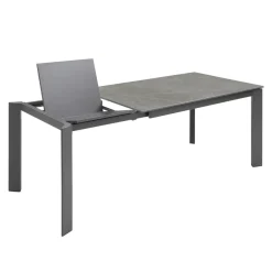 Viadurini Living Ausziehbare Esstische-Ausziehbarer Tisch auf 190 cm aus Keramik, Melamin und Metall – Sara