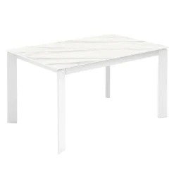 Viadurini Living Ausziehbare Esstische-Ausziehbarer Tisch auf 190 cm aus Keramik, Melamin und Metall – Sara