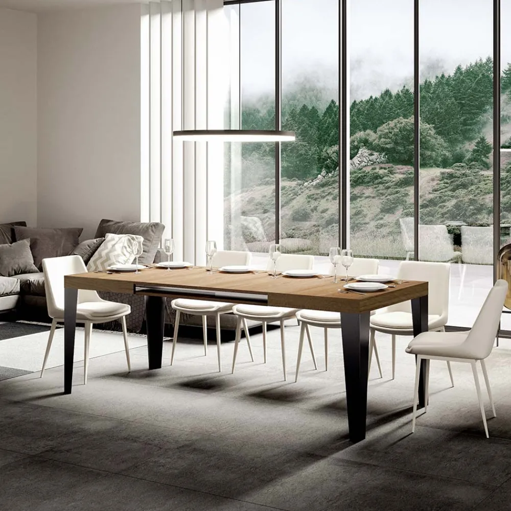 Viadurini Living Ausziehbare Esstische-Ausziehbarer Tisch auf 284 cm in verschiedenen Größen und Ausführungen, hergestellt in Italien – Strand