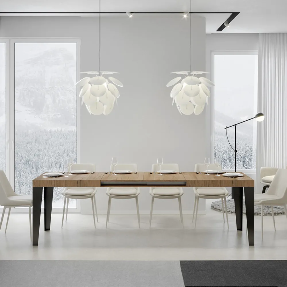 Viadurini Living Ausziehbare Esstische-Ausziehbarer Tisch auf 284 cm in verschiedenen Größen und Ausführungen, hergestellt in Italien – Strand