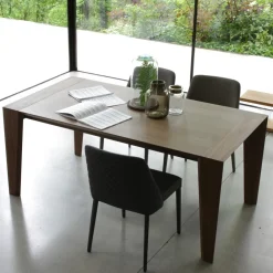 Viadurini Living Ausziehbare Esstische-Ausziehbarer Tisch auf 265 cm aus Canaletto-Walnussholz, hergestellt in Italien – Orchidea