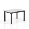 Viadurini Living Ausziehbare Esstische-Ausziehbarer Tisch auf 180 cm in weißem Marmor-Finish – Brotola
