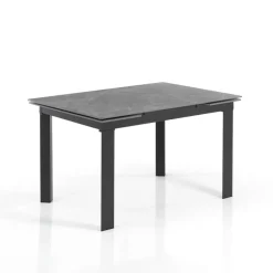 Viadurini Living Ausziehbare Esstische-Ausziehbarer Tisch auf 180 cm in weißem Marmor-Finish – Brotola